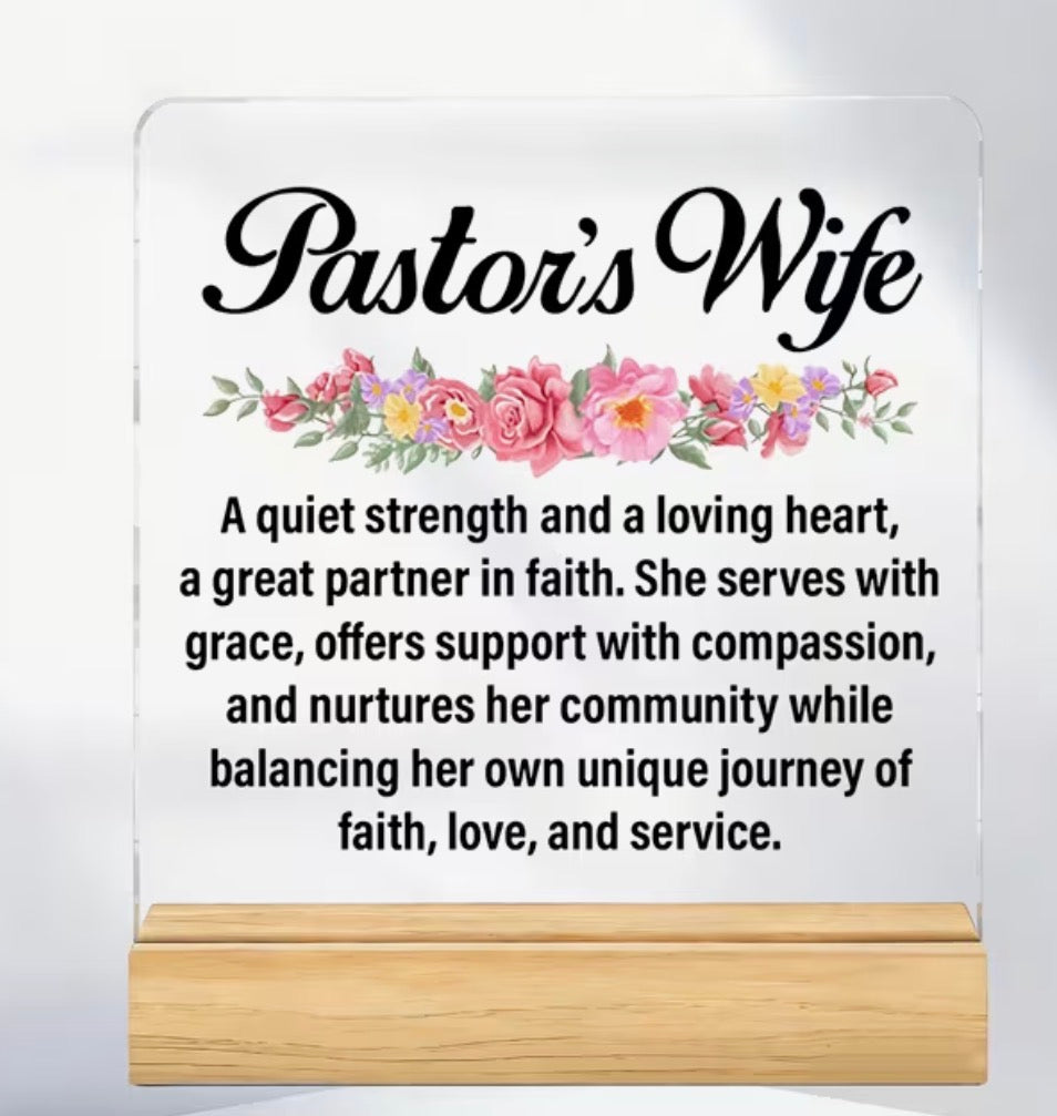 Pastor’s Wife Plaque
