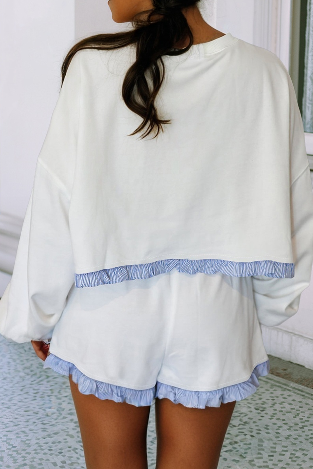 Ruffled Shorts Set