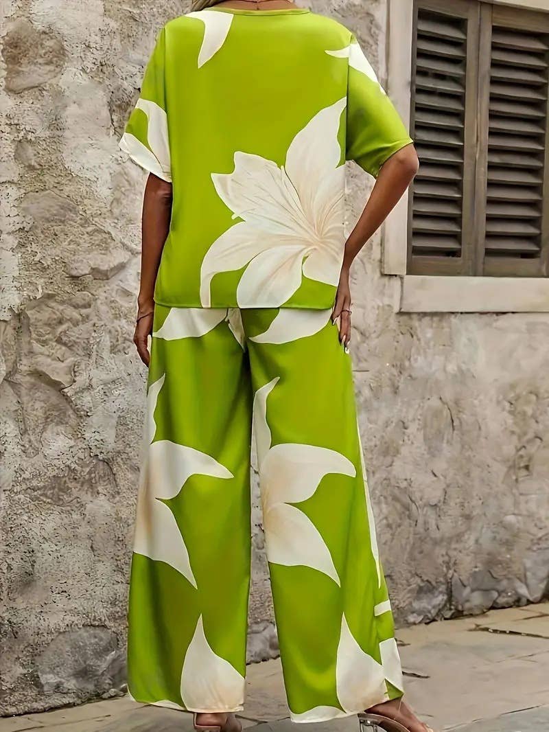Casual Top and Pants Set