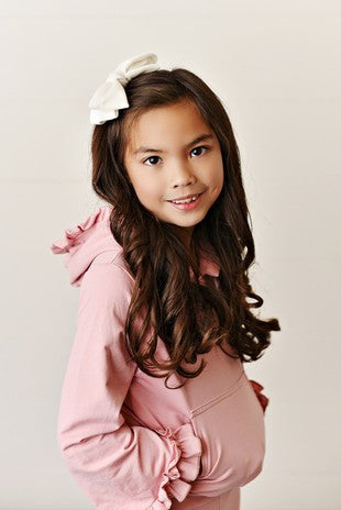 Girls Hooded Ruffle Sets