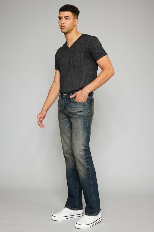 KanCan Mens Real Slim Straight Jean