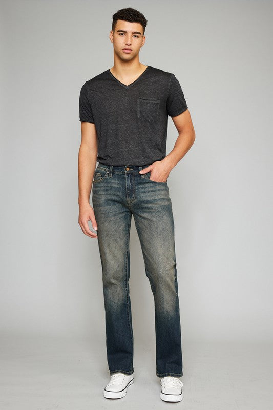 KanCan Mens Real Slim Straight Jean