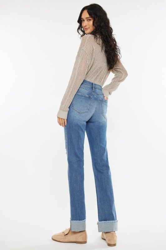 KanCan High Rise Straight Jean