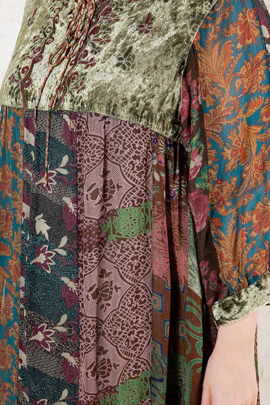 Plus Bohemian Babydoll Dress