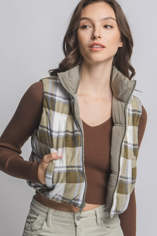 Full-zip Reversable Puffer Vest