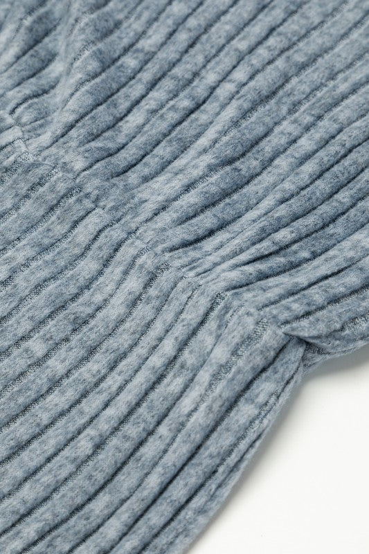Grey Corduroy Wide Leg Jumpsuit