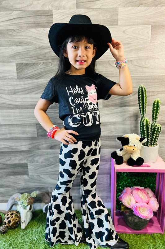Girls Holy Cow I Am Cute Cow Set