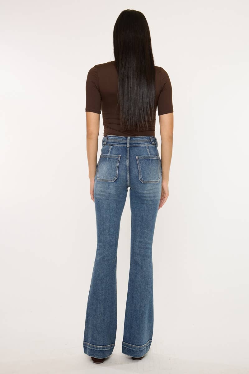 HIGH RISE FLARE JEANS KanCan