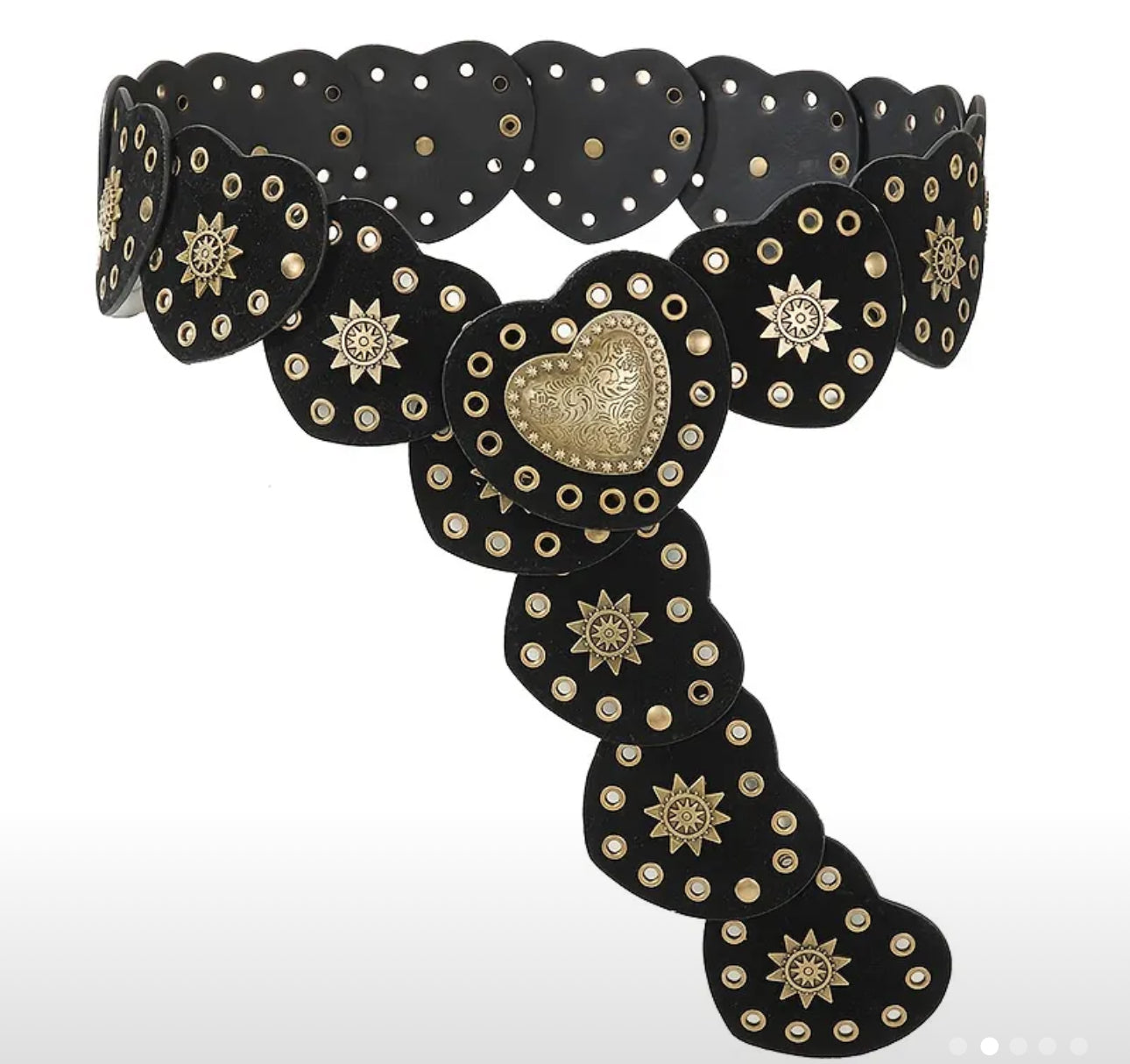 Heart Shaped PU Belt