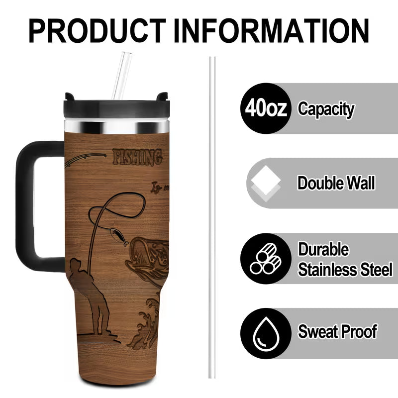 Fishing 40oz Tumbler