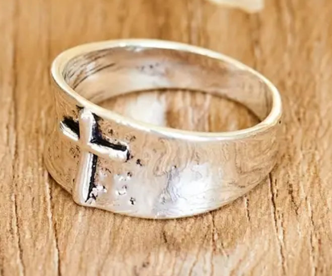 Cross Band Ring
