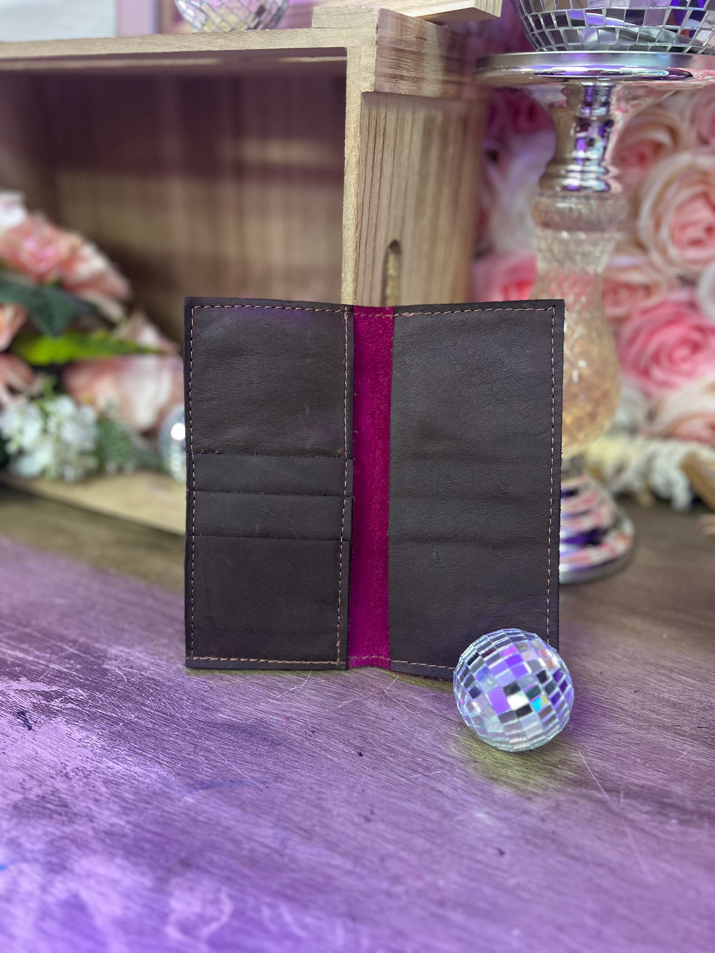 Upcycled Pink Wallet
