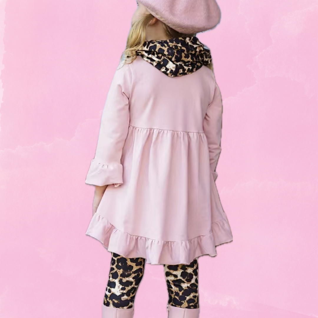 Pink Leopard 3 Pc Set
