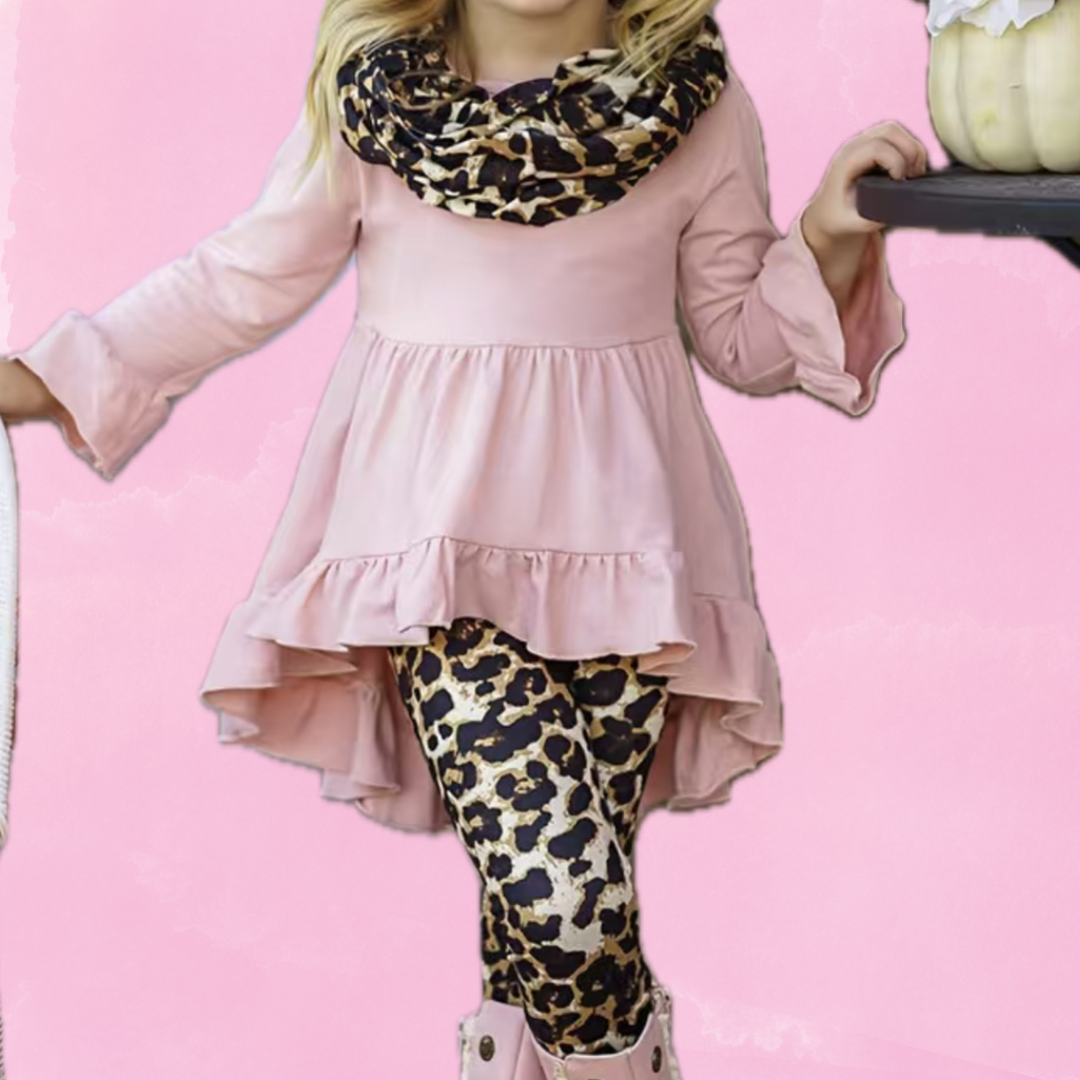 Pink Leopard 3 Pc Set