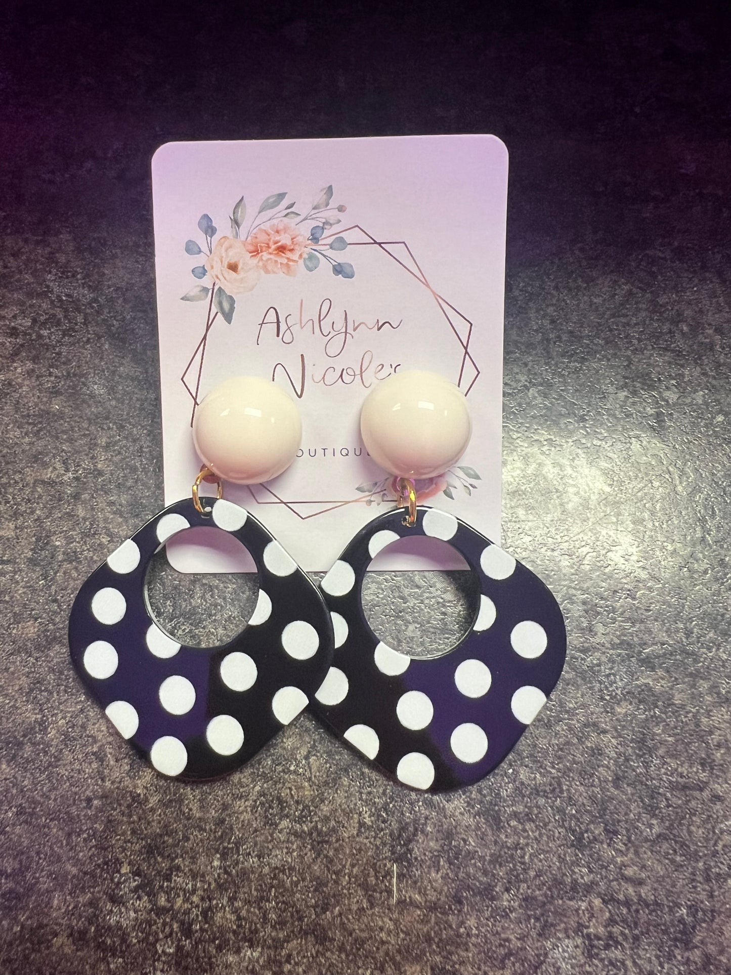 Polka Dot Hoops
