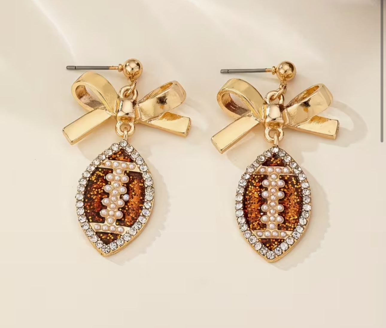 Sweet Football Earrings