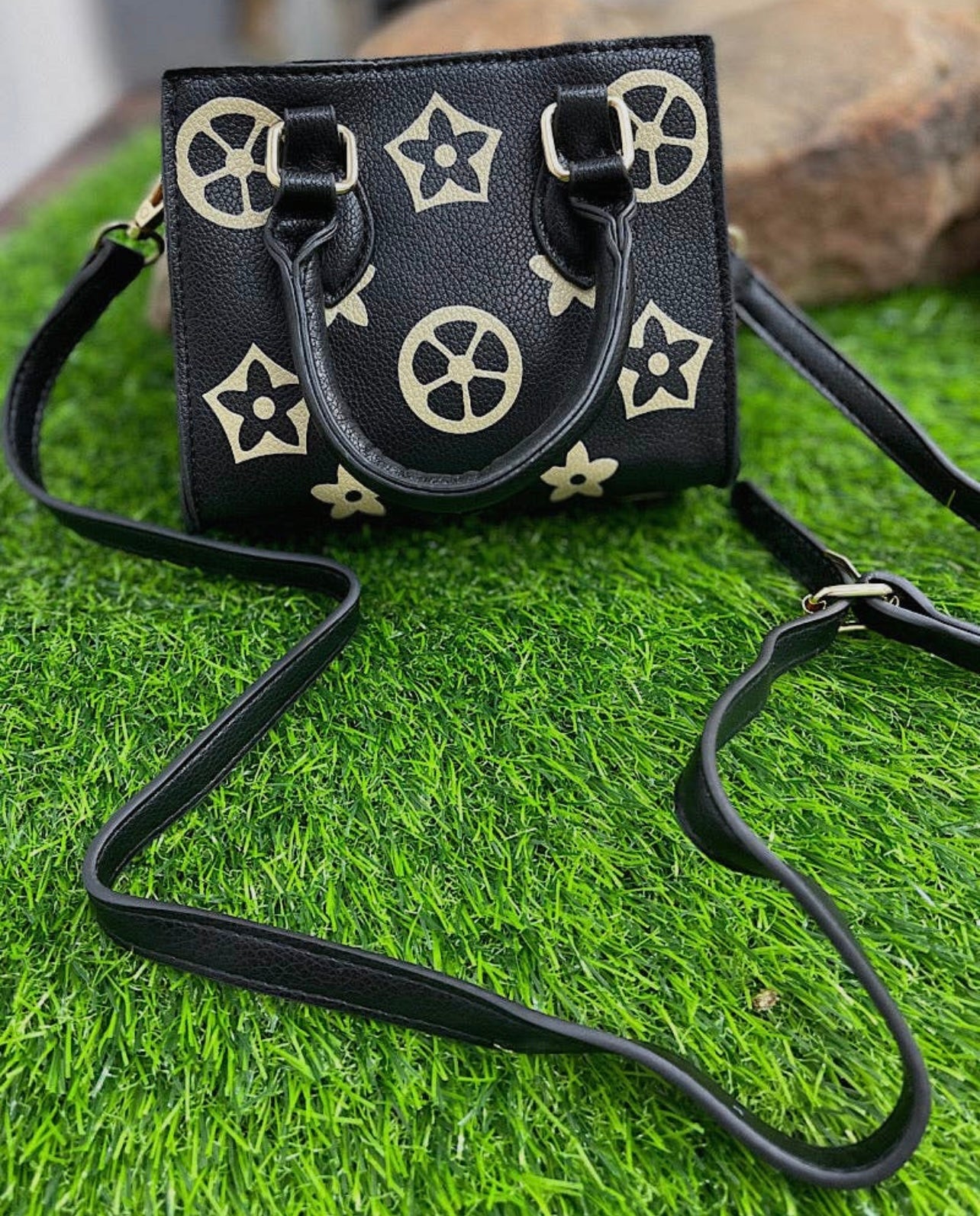Kids Black Designer Inspired Purse