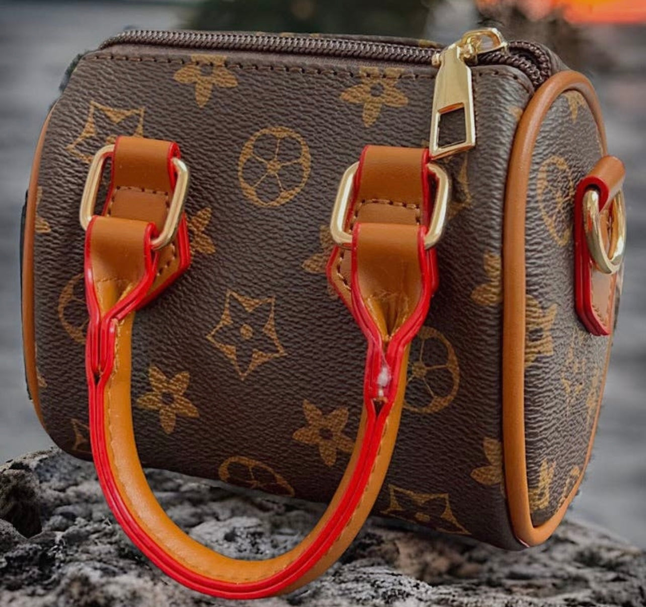 Kids Brown Designer Inspired Purse