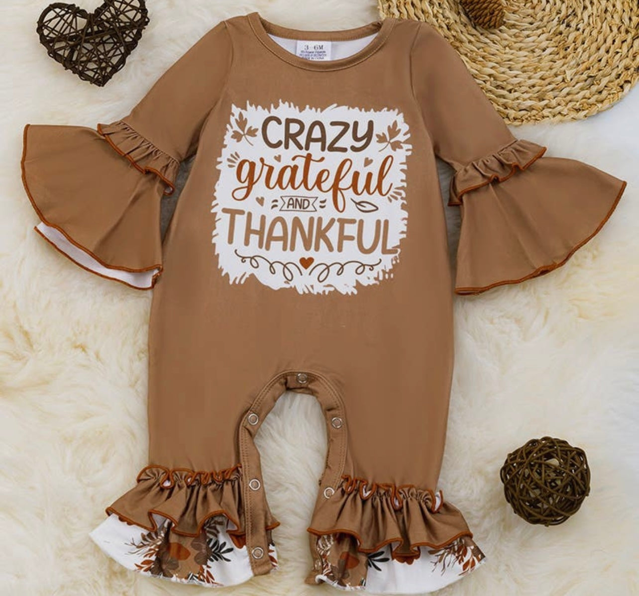 Infant Thankful Romper