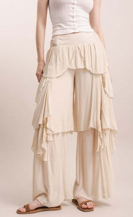 Cascading Ruffle Pants