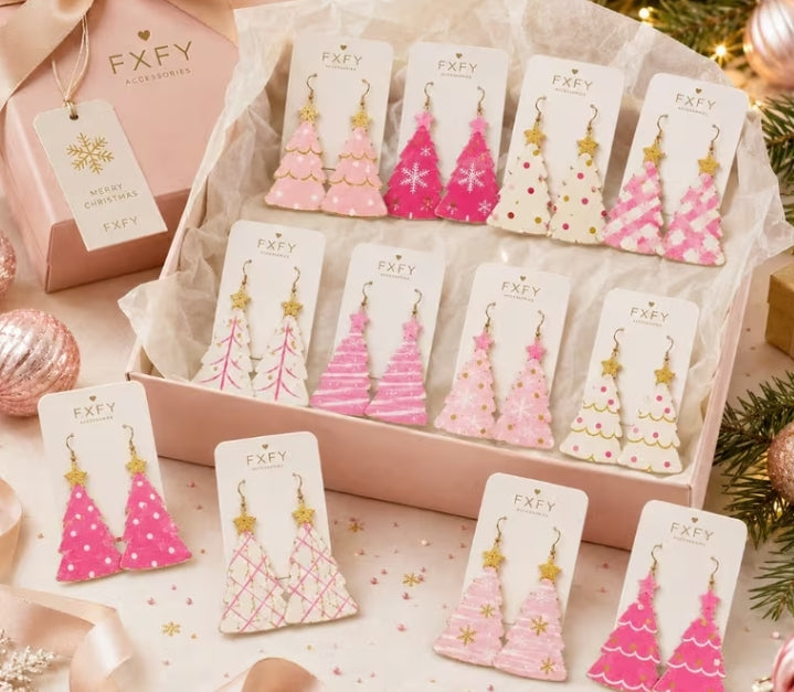 Fun Christmas Tree Earrings