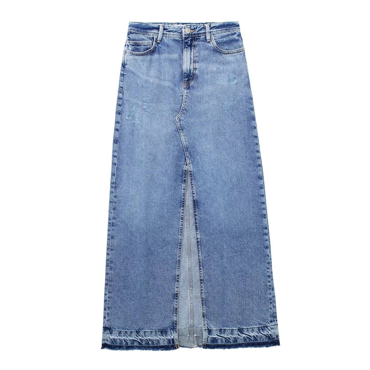 High Waist Denim Skirt