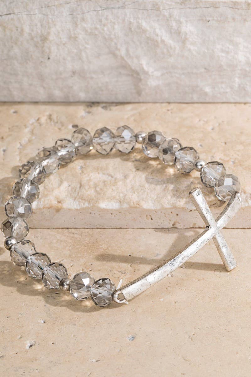 Metal Cross Bracelet