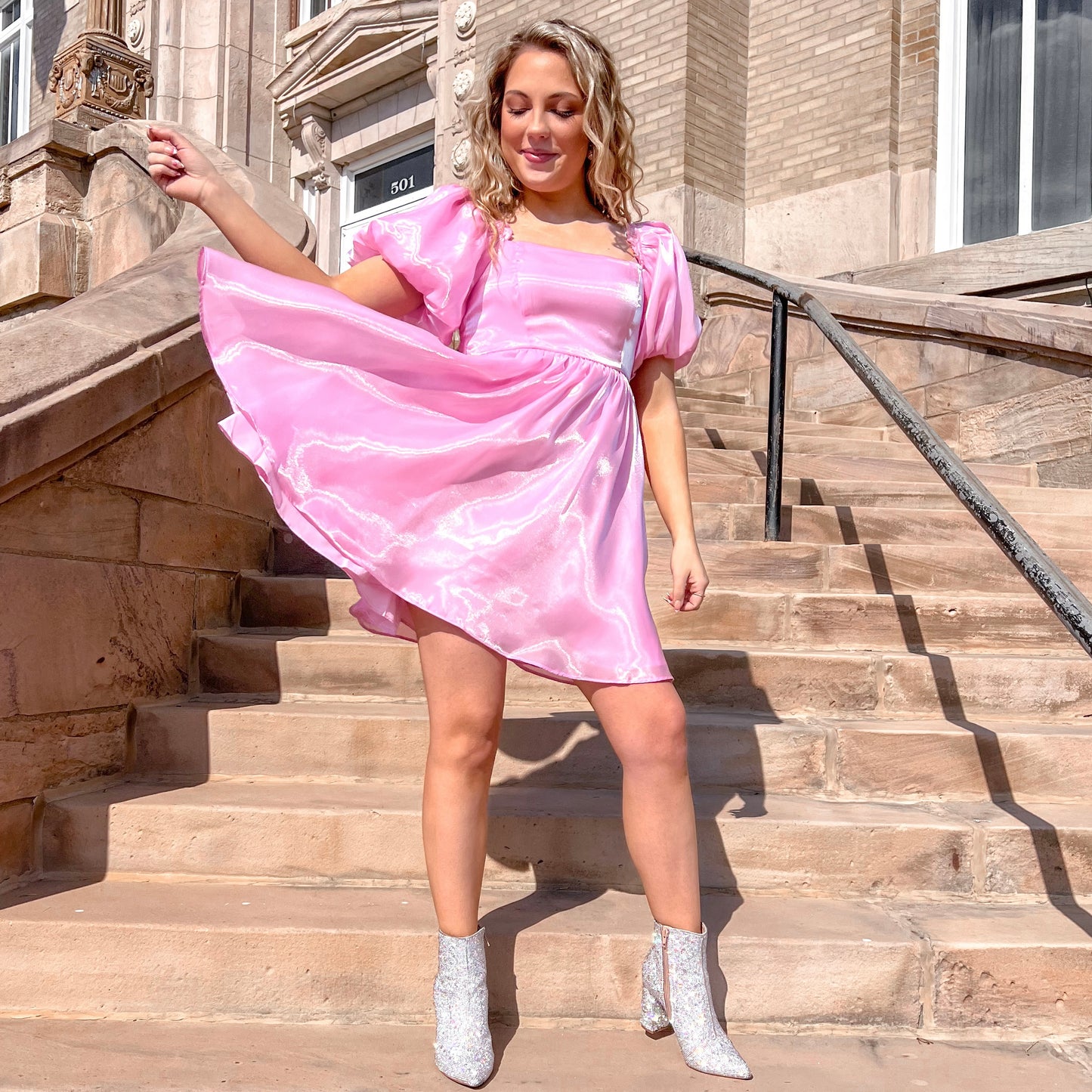 Pink Babydoll Dress