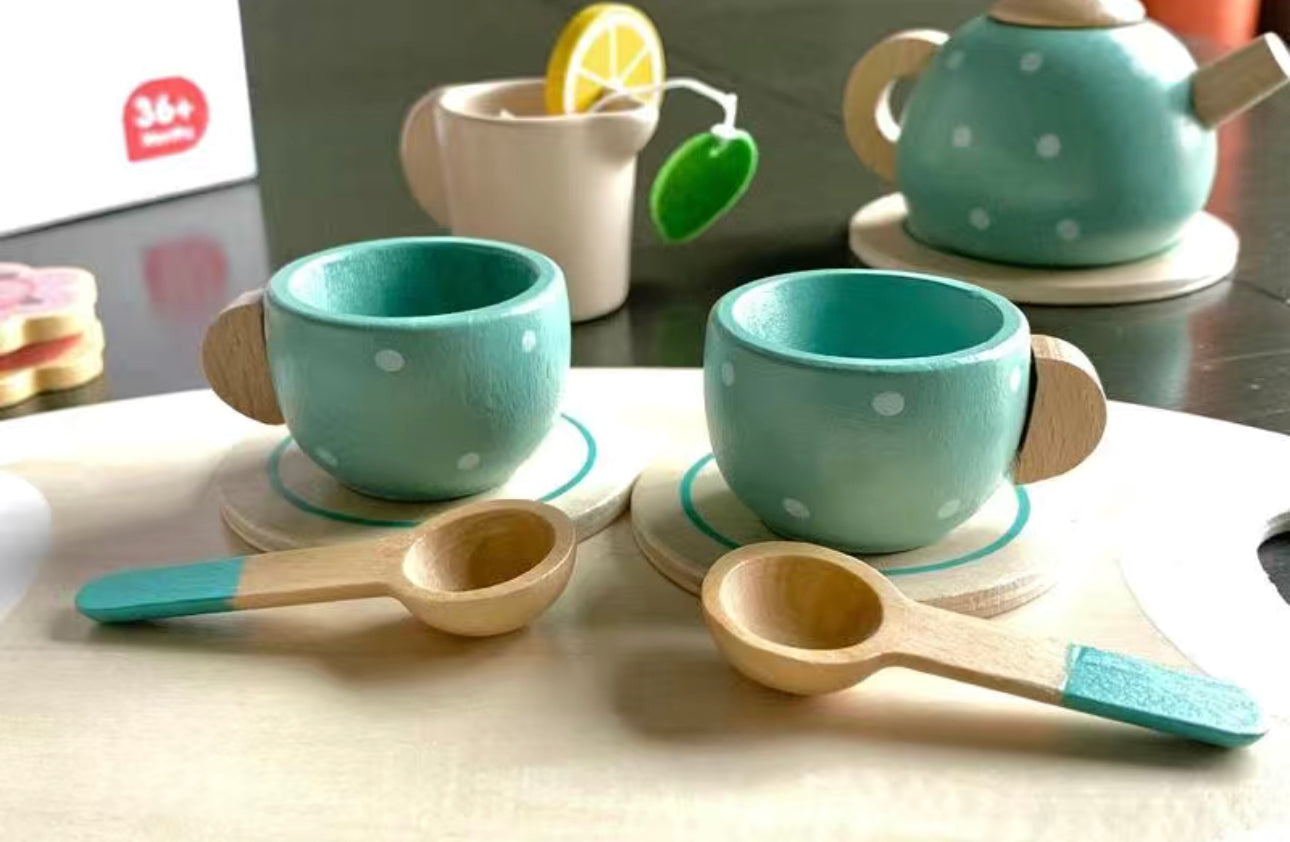 Wooden Tea Set