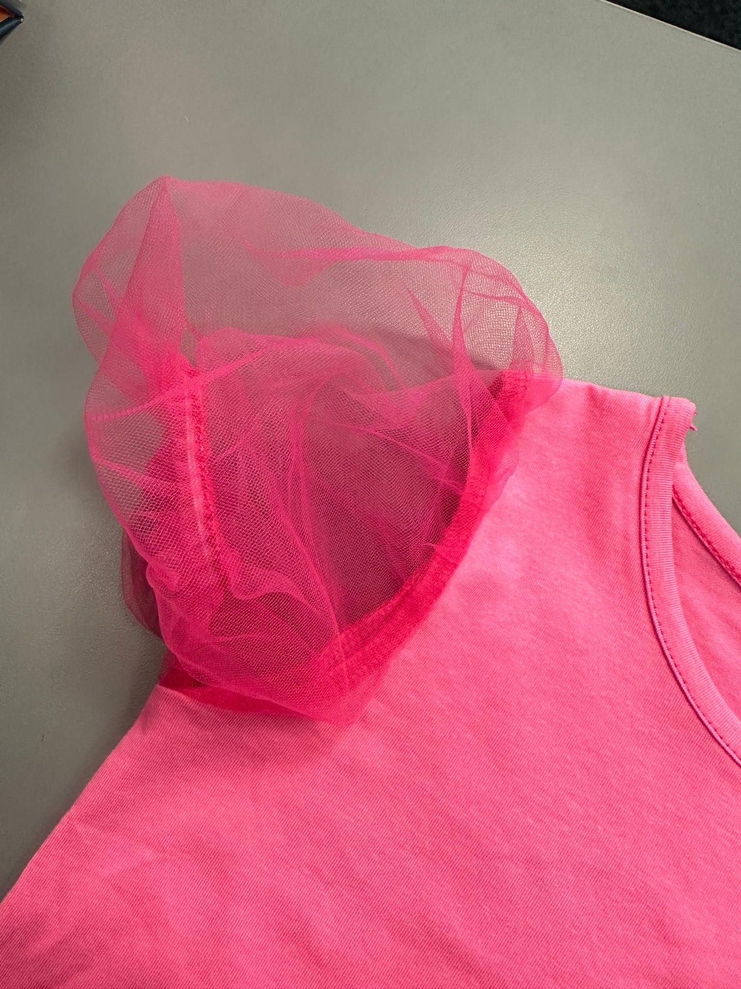 Pink Puff Sleeve Top