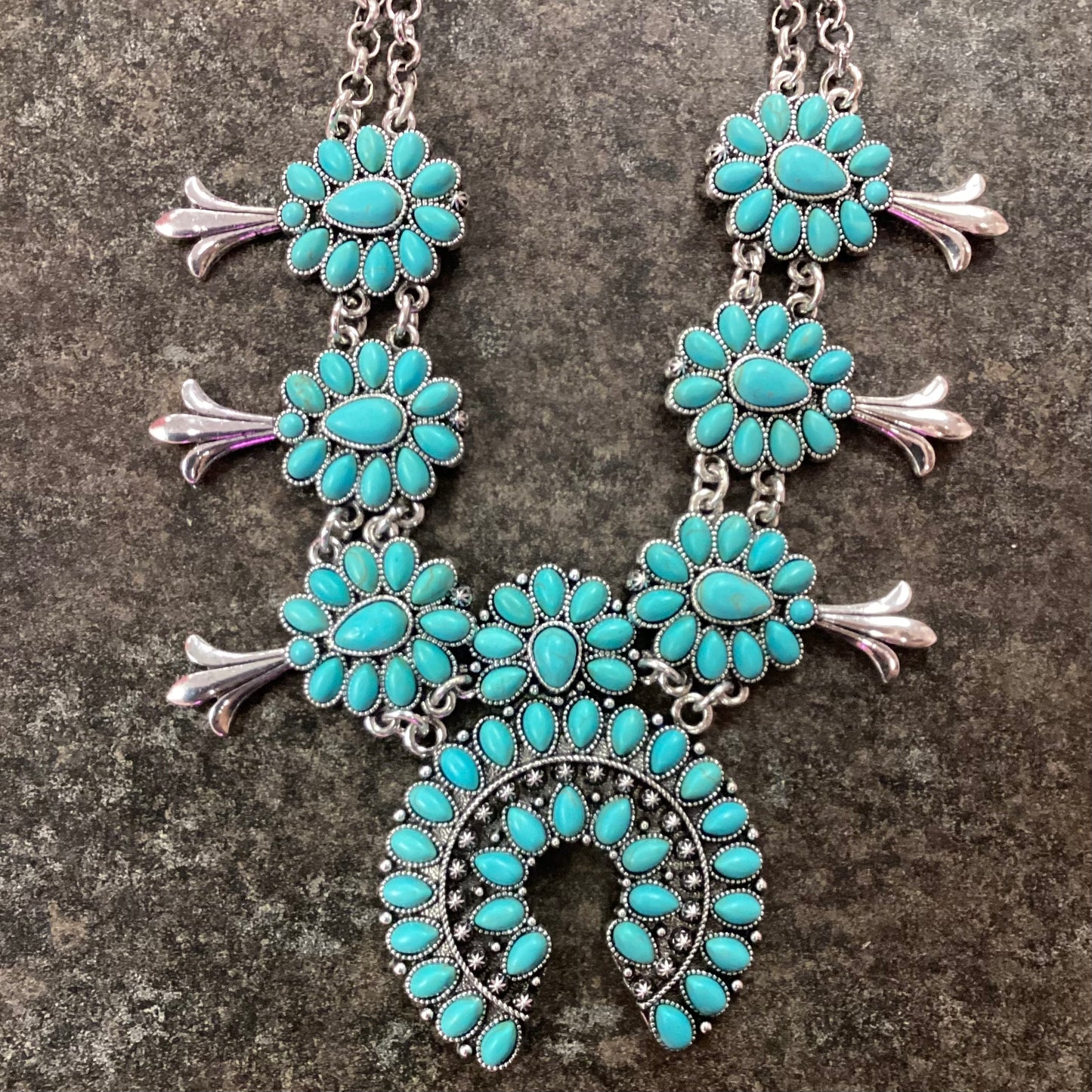 Turquoise Squash Necklace Set