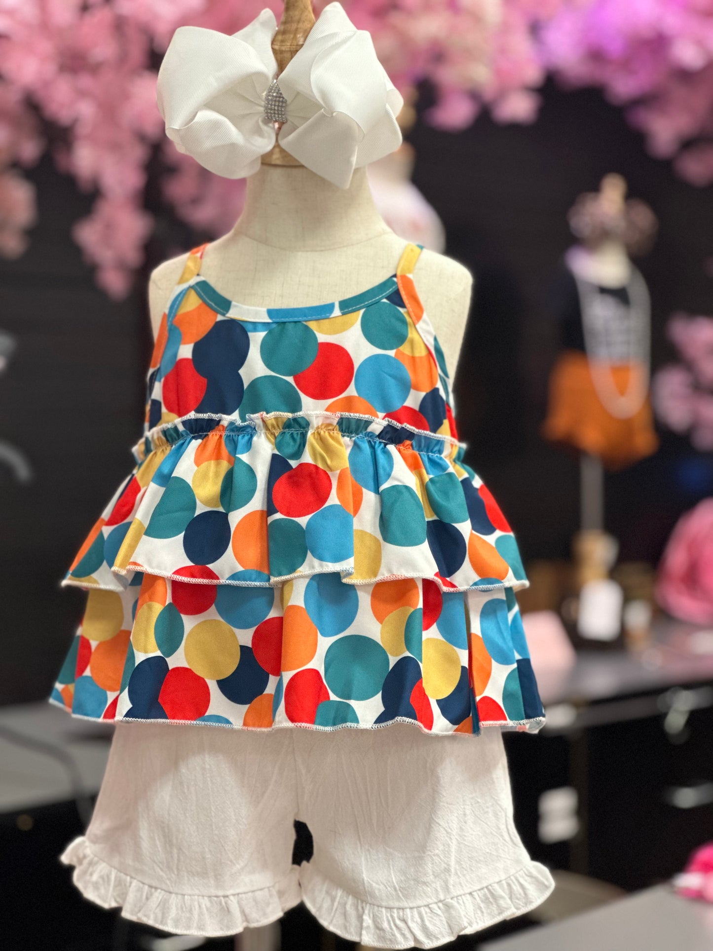 Polka Dot Ruffle Set