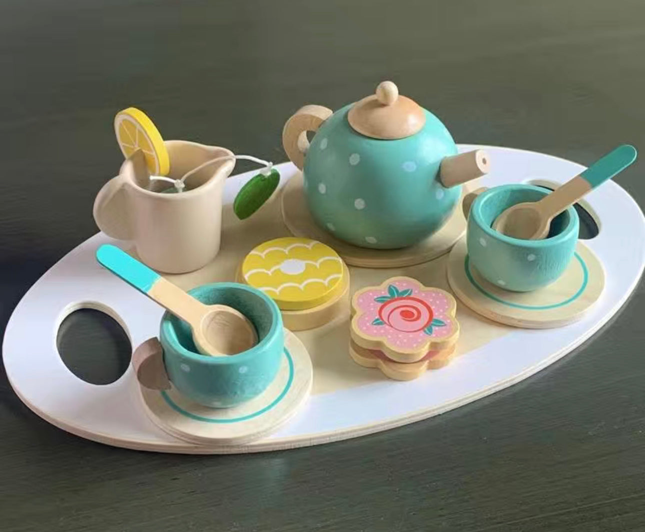 Wooden Tea Set