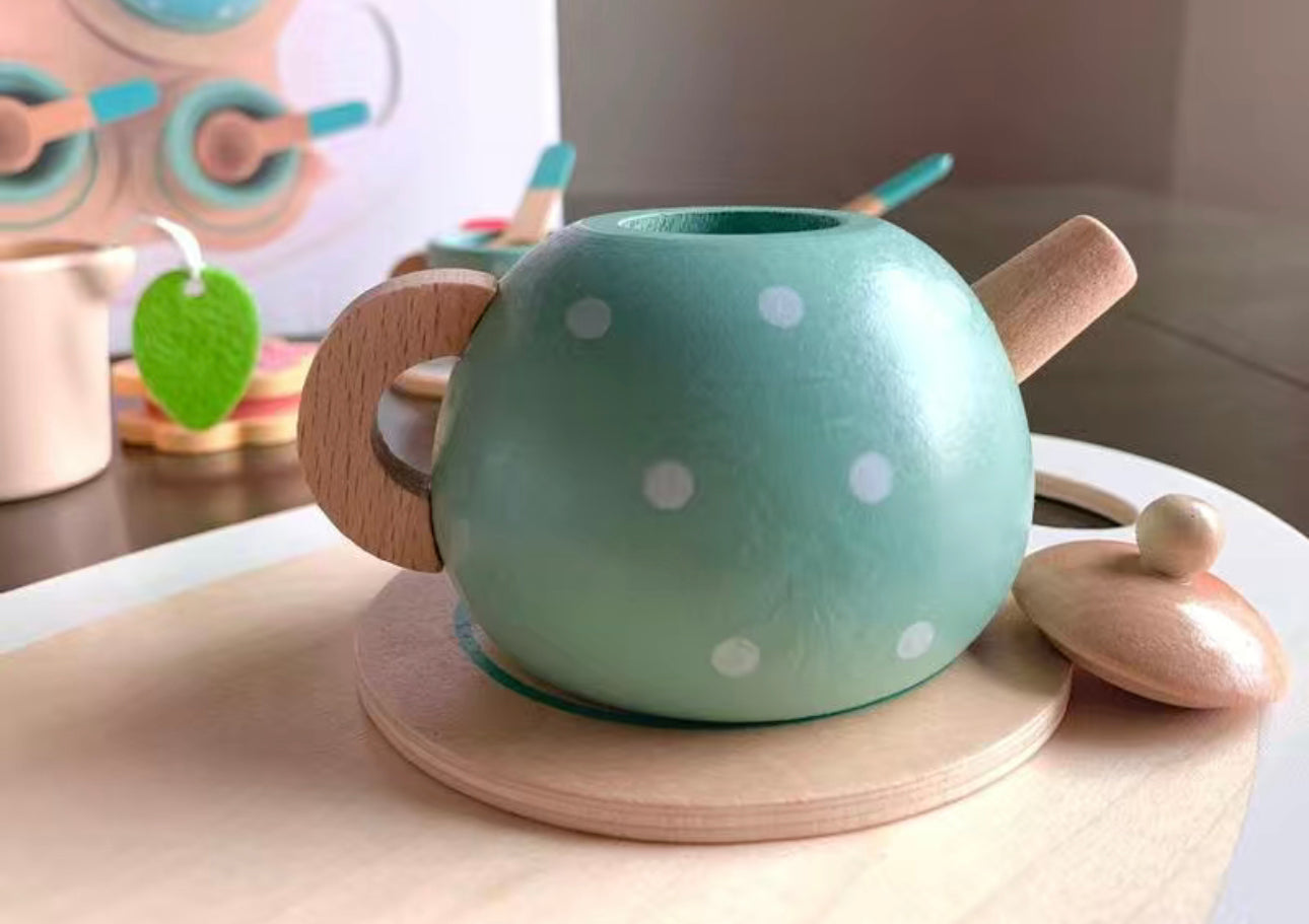 Wooden Tea Set