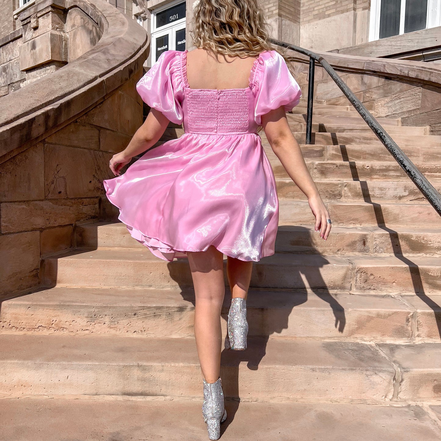 Pink Babydoll Dress