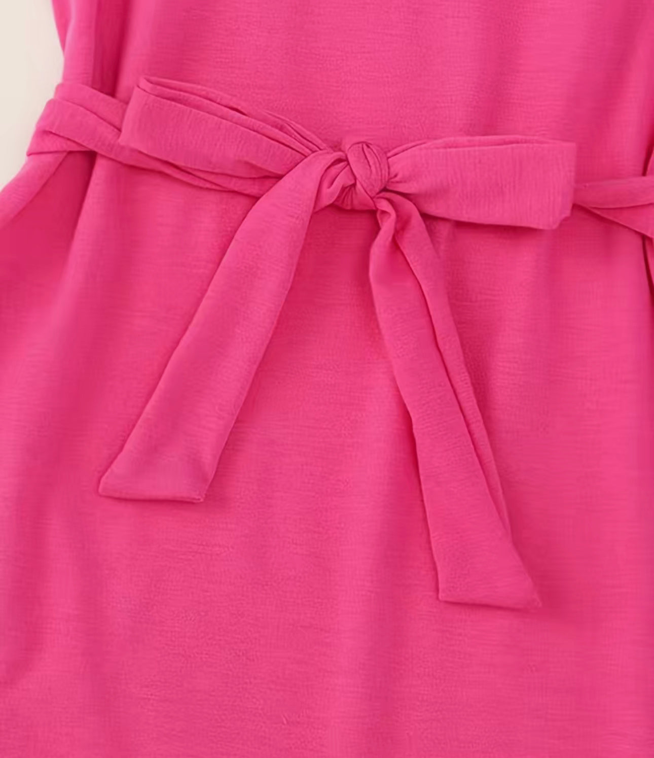 Girls Belted Tee Dress