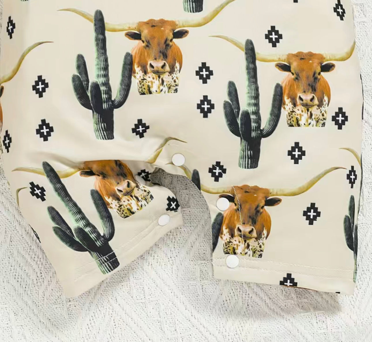 Boys Bull Cactus Romper