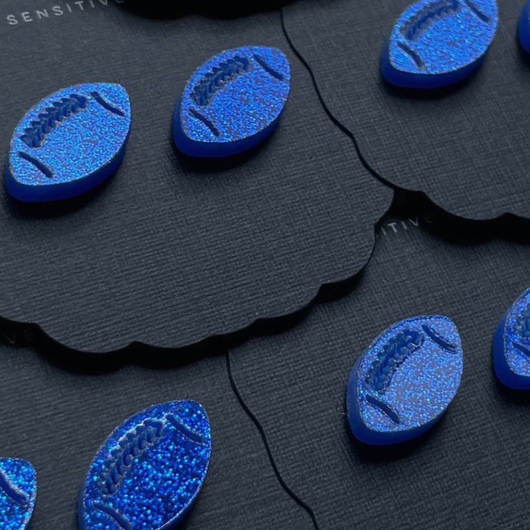 Blue Sparkle Studs