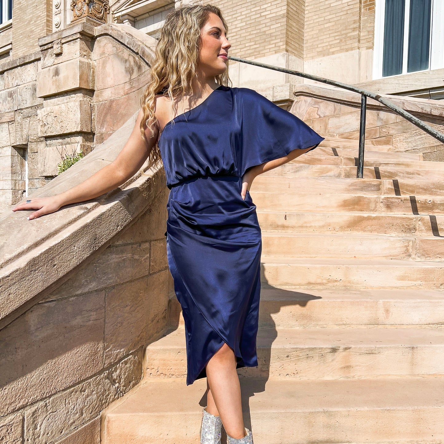 Navy Midi Dress