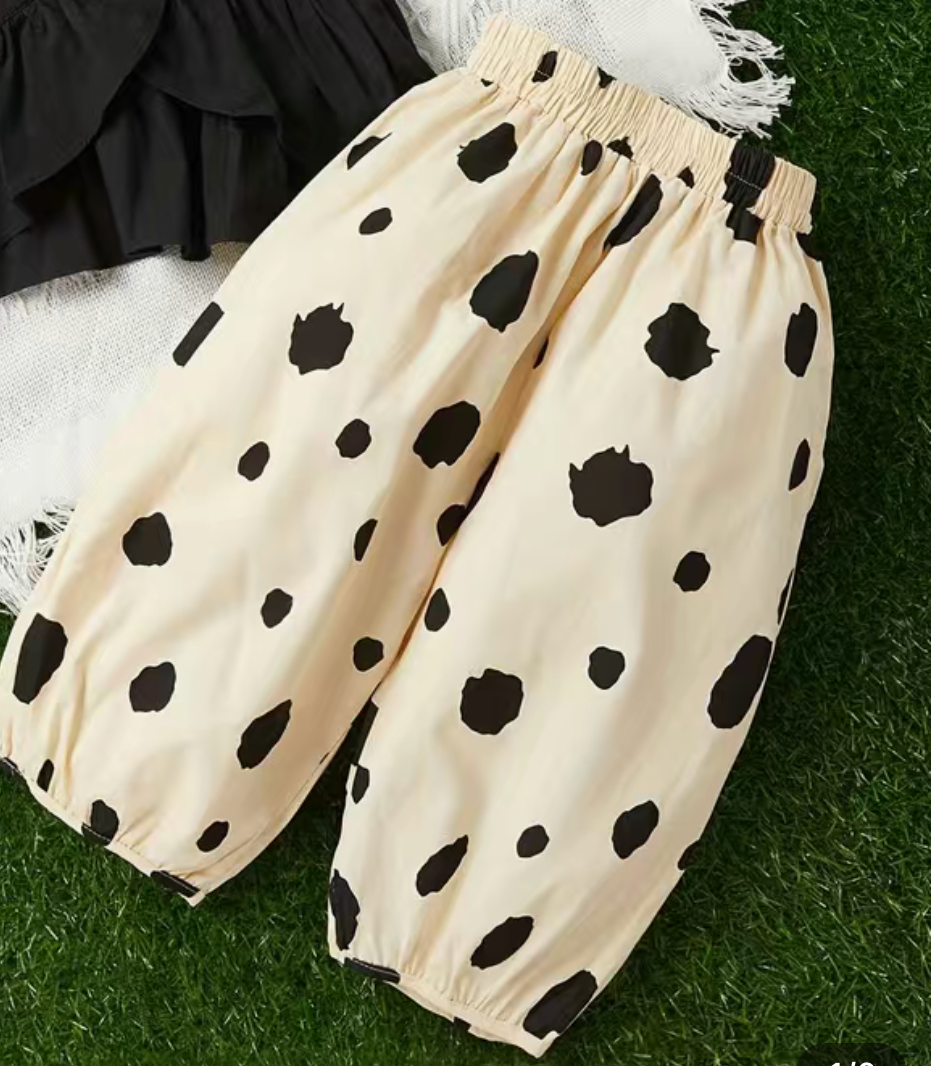 Ruffle Tank & Polka Dot Pants Set