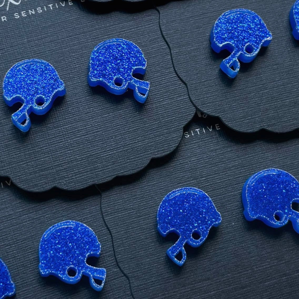 Blue Sparkle Studs