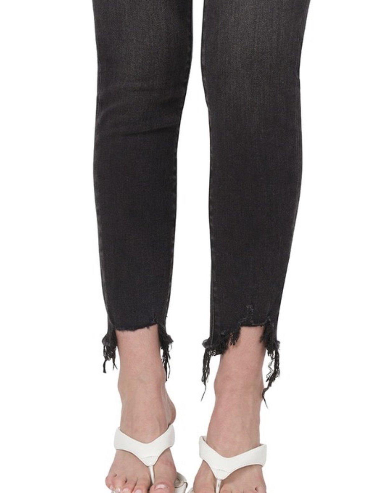 High Rise Black Skinny Jeans