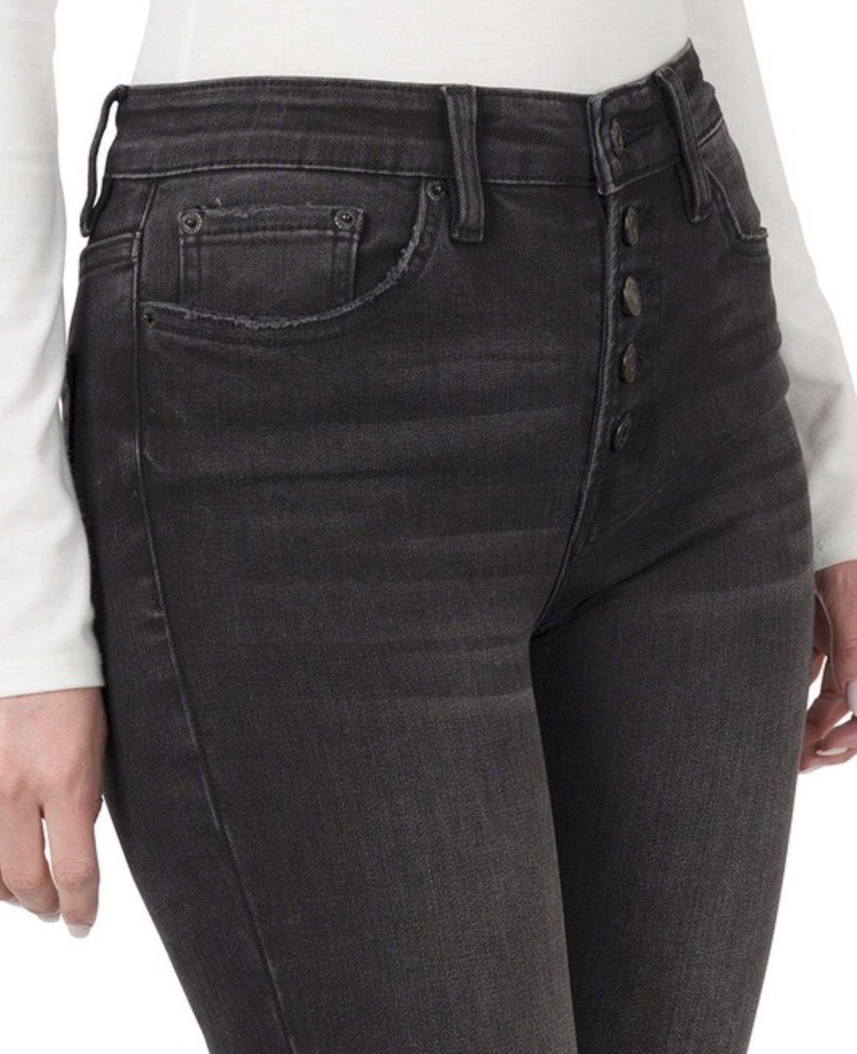 High Rise Black Skinny Jeans