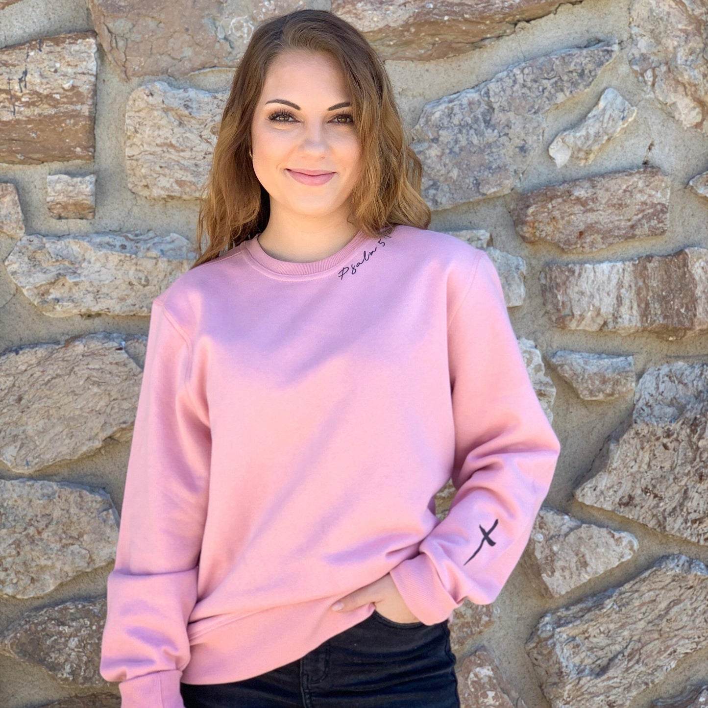 Pink Jesus Has My Back Sweatshirt
