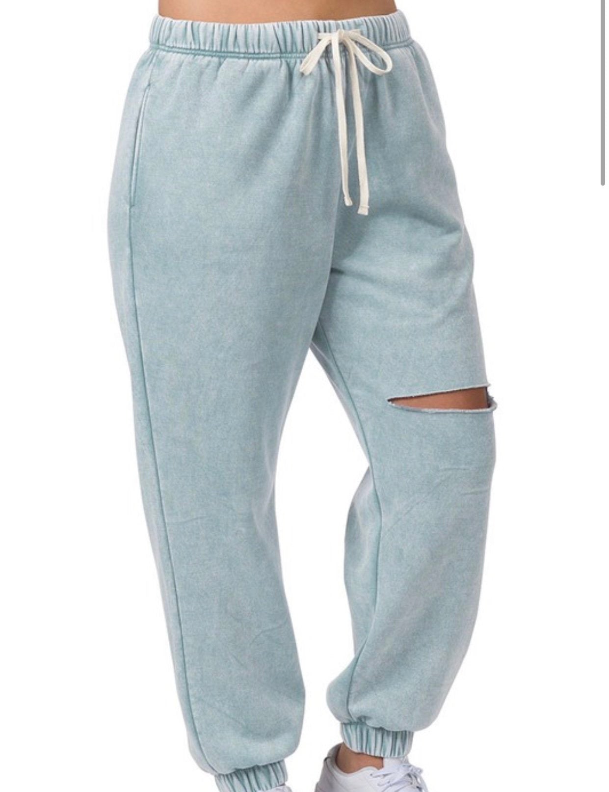 Plus Acid Wash Jogger