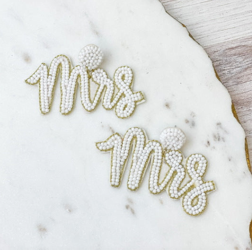 Mrs Beaded Earrings