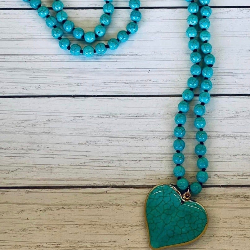 Turquoise Heart Necklace
