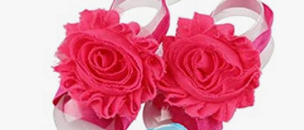 Infant/Toddler Barefoot Flower Sandals One Size