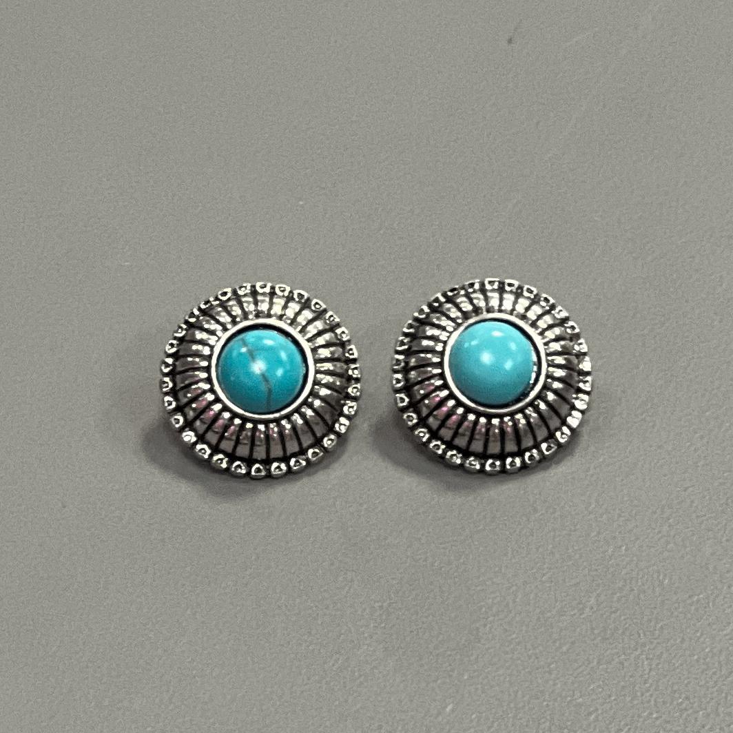 Round Concho Earrings