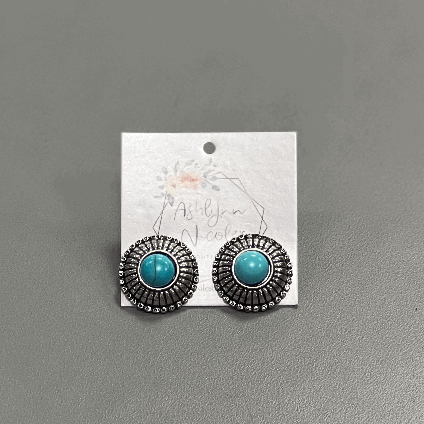 Round Concho Earrings